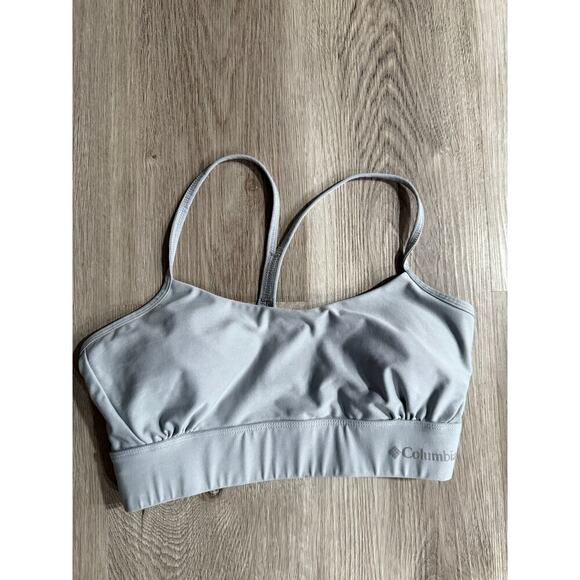 Columbia Sports Bra, Light Gray, Women's Small, Thin Strap - Picture 1 of 3